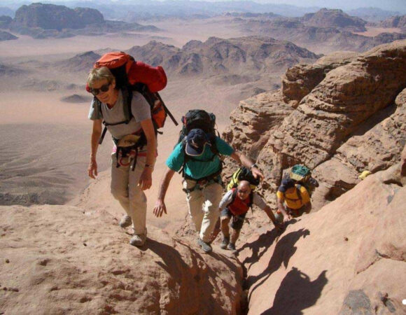 Hiking and Climbing Wadi Rum